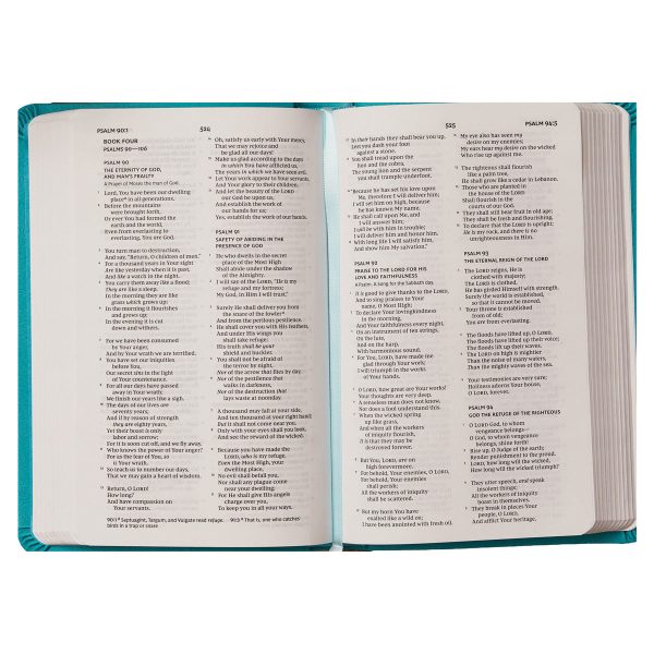 NKJV Blue Faux Leather Value Thinline Compact Bible Red Letter Comfort Print - Image 16
