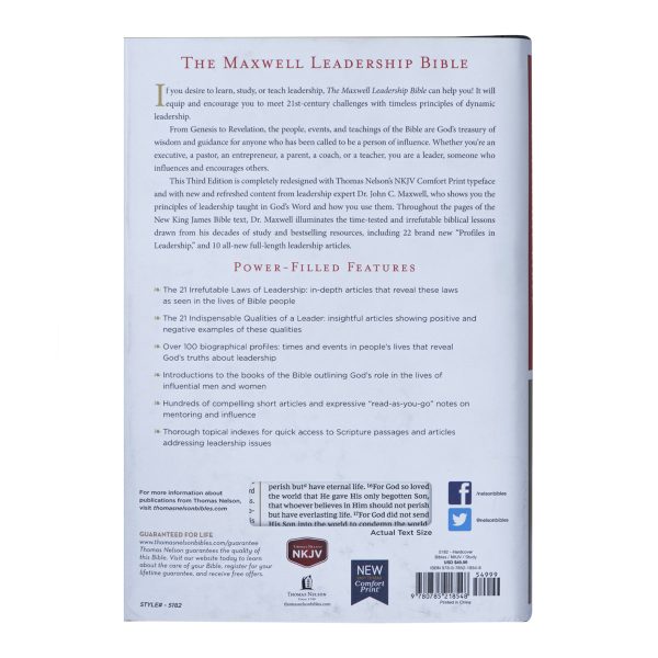NKJV Maxwell Leadership Bible 3rd Edition (Comfort Print)(Hardcover) - Image 17
