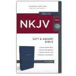 NKJV Blue Faux Leather Gift And Award Bible Red Letter Comfort Print Flexcover - Image 11