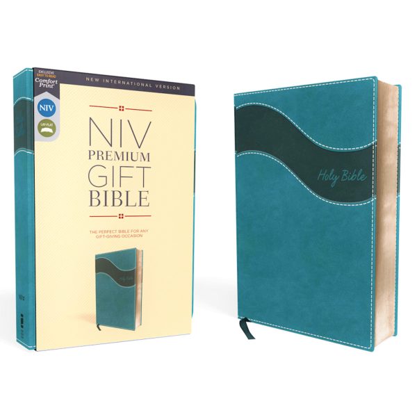 NIV Teal Imitation Leather Premium Gift Bible Red Letter Comfort Print - Image 16