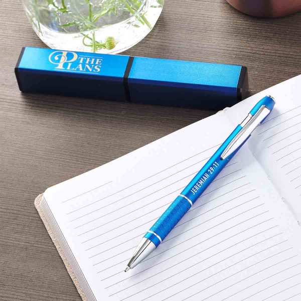 Jeremiah 29:11 For I Know The Plans I Have For You Blue (Metal Pen In Tube) - Image 13