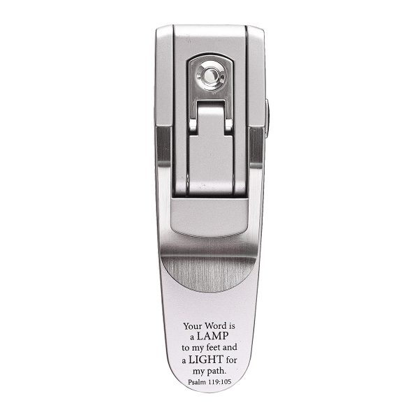 Psalm 119:105 Your Word Is A Lamp Silver Hydraulic Book Light - Image 16