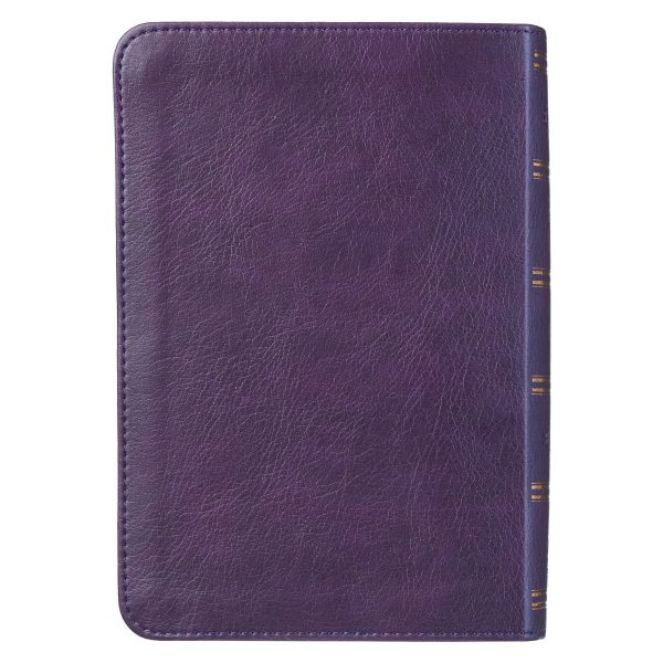 KJV Purple Faux Leather Compact Bible Large Print Red Letter - Image 23