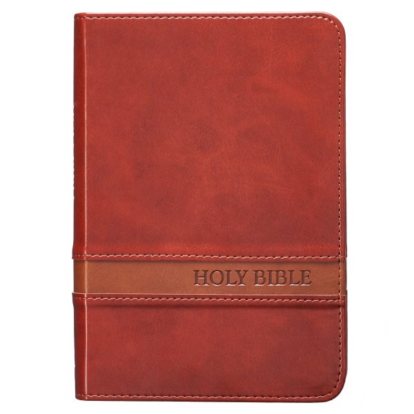 KJV Brown Faux Leather Compact Bible Large Print Red Letter - Image 21