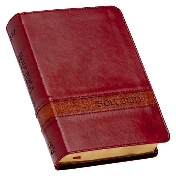 KJV Brown Faux Leather Compact Bible Large Print Red Letter - Image 23