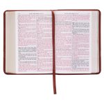 KJV Brown Faux Leather Compact Bible Large Print Red Letter - Image 25