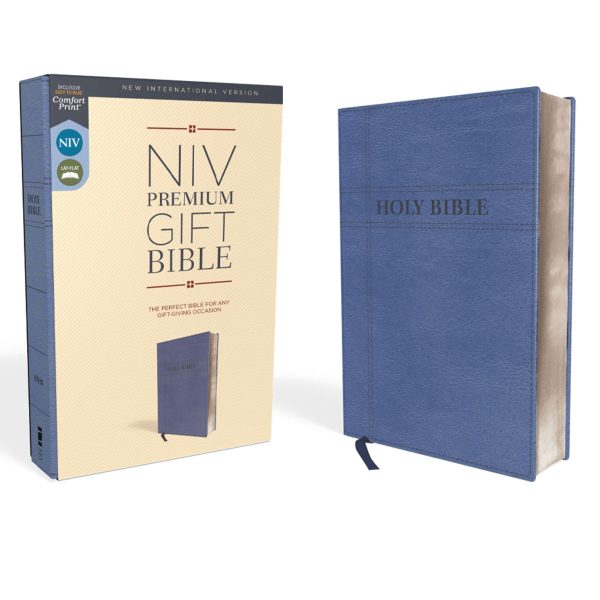 NIV Navy Imitation Leather Premium Gift Bible Red Letter Comfort Print - Image 16