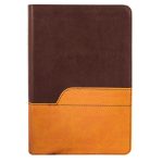 NIV Chocolate & Amber Two Tone Faux Leather Holy Bible Larger Print - Image 18