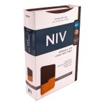 NIV Chocolate & Amber Two Tone Faux Leather Holy Bible Larger Print - Image 20
