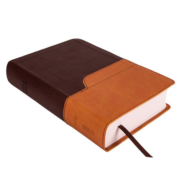 NIV Chocolate & Amber Two Tone Faux Leather Holy Bible Larger Print - Image 21