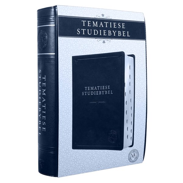 NLV Donkerblou Kunsleer Tematiese Studiebybel Met Duimgrepe - Image 24