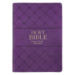 KJV Purple Faux Leather Super Giant Print Bible Red Letter - Image 21