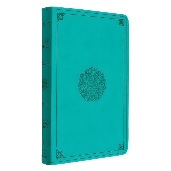 ESV Turquoise Emblem Design Imitation Leather Value Thinline Bible Large Print - Image 11