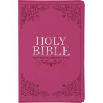 NLT Pink Faux Leather Standard Bible Thumb Indexed With Zip - Image 3