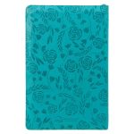 ESV Turquoise Faux Leather Standard Bible Thumb Indexed With Zip - Image 23