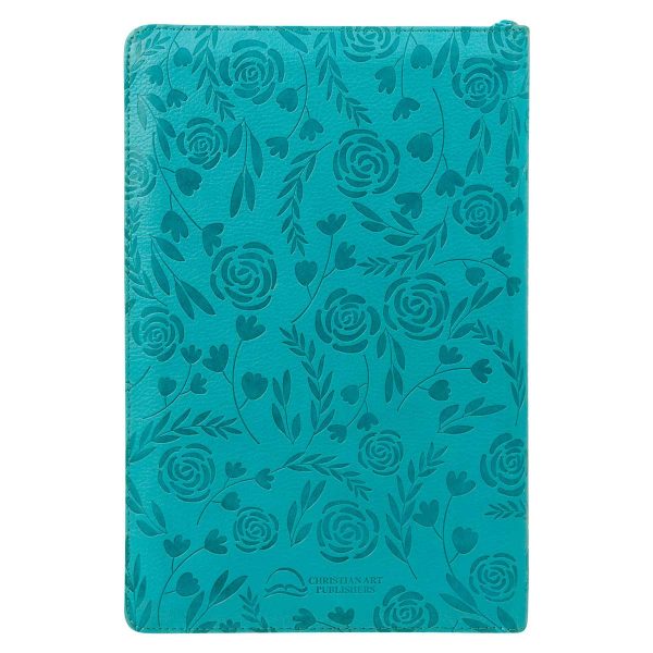 ESV Turquoise Faux Leather Standard Bible Thumb Indexed With Zip - Image 23