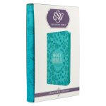 ESV Turquoise Faux Leather Standard Bible Thumb Indexed With Zip - Image 24