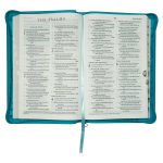 ESV Turquoise Faux Leather Standard Bible Thumb Indexed With Zip - Image 27