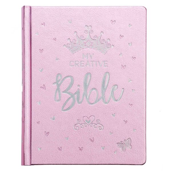 ESV Pink Salsa Faux Leather Hardcover My Creative Bible For Girls - Image 1