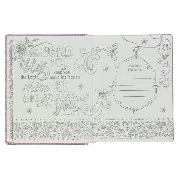 ESV Pink Salsa Faux Leather Hardcover My Creative Bible For Girls - Image 4