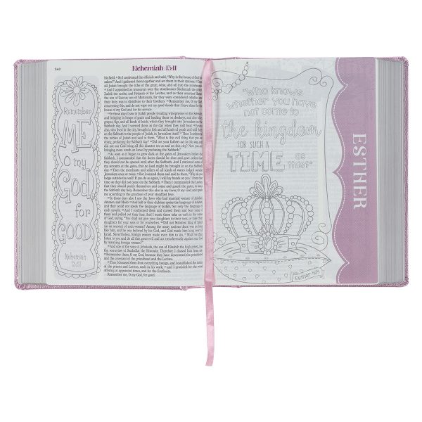 ESV Pink Salsa Faux Leather Hardcover My Creative Bible For Girls - Image 5