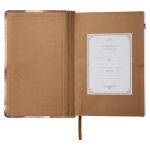 NLV Roesbruin & Goud Linne Standaard Bybel Met Duimgrepe - Image 26