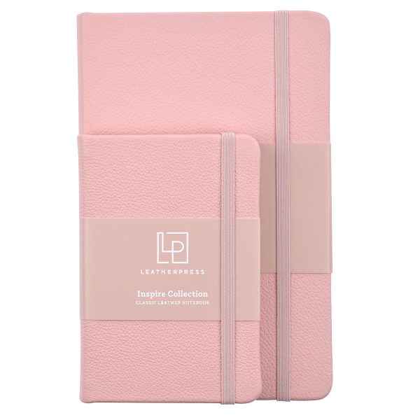 Leatherpress Quartz Pink Genuine African Leather Notebook - Image 28