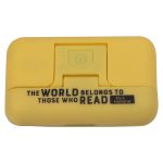 The World Belongs To Those Who Read Yellow Glow In The Dark Book Light - Image 13