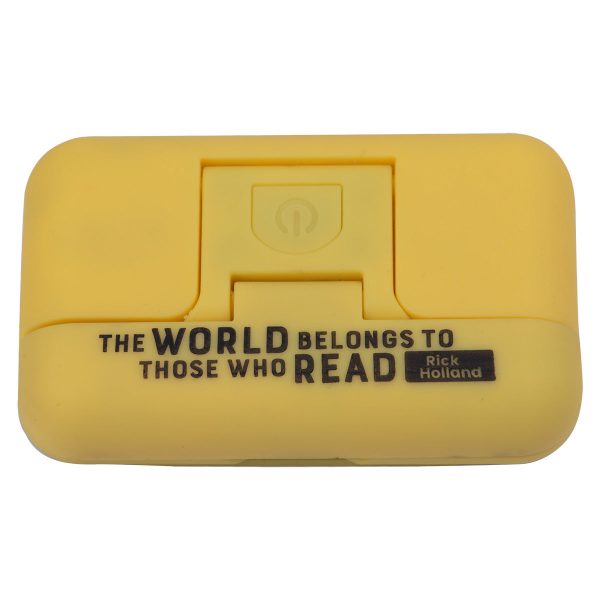 The World Belongs To Those Who Read Yellow Glow In The Dark Book Light - Image 13