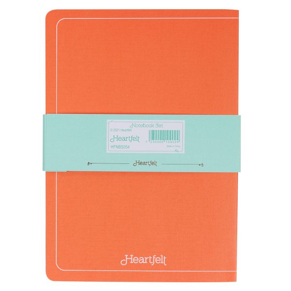 Never Give Up Ever Coral Poppies Two-Piece Notebook Set - Image 17