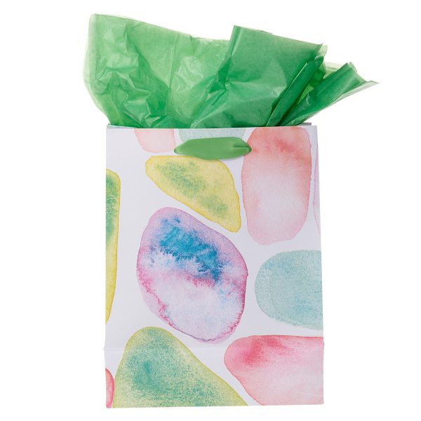 Make Every Day Count Smooth Sea Glass Medium Gift Bag with Gift Tag - Image 16