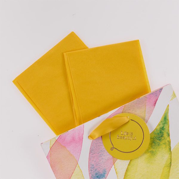 Life is Beautiful Citrus Leaves Medium Gift Bag with Gift Tag - Image 19