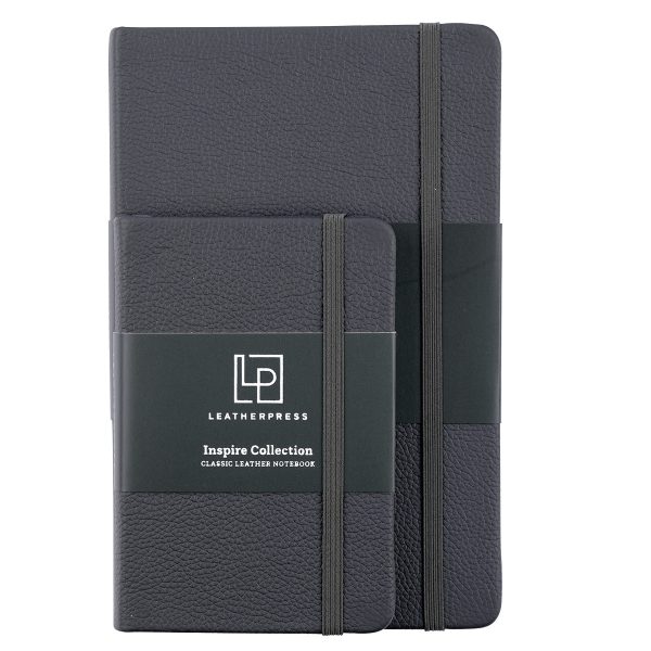 Leatherpress Twilight Grey Genuine African Leather Pocket Notebook - Image 28