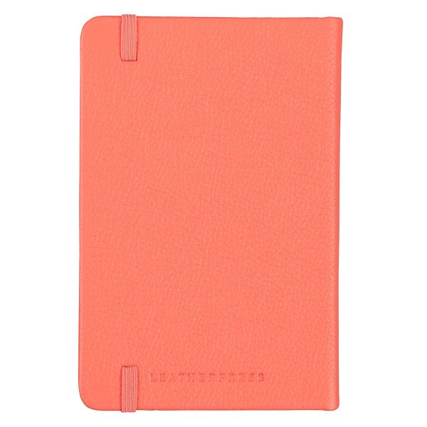 Leatherpress Coral Red Genuine African Leather Pocket Notebook - Image 23