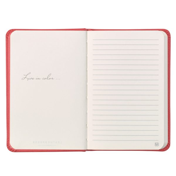 Leatherpress Coral Red Genuine African Leather Pocket Notebook - Image 25