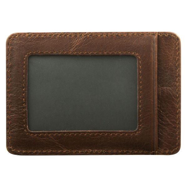 Genuine African Leather Brown Card And ID Holder - Image 10