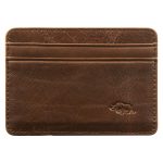 Genuine African Leather Brown Card And ID Holder - Image 9