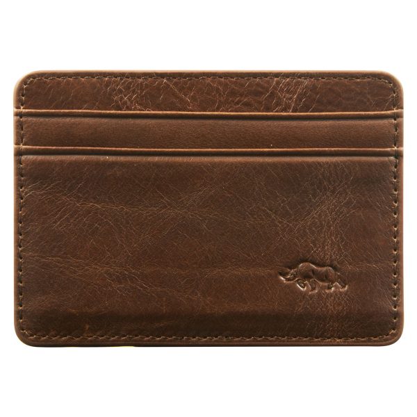 Genuine African Leather Brown Card And ID Holder - Image 9