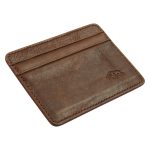 Genuine African Leather Brown Card And ID Holder - Image 11