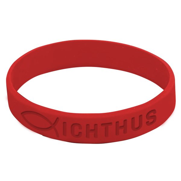 Ichthus Red Silicone Wristbands - Image 4