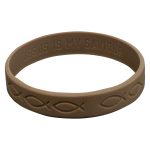 Ichthus Brown Silicone Wristbands - Image 4