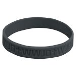 WWJD Charcoal Silicone Wristbands - Image 4