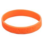 WWJD Orange Silicone Wristbands - Image 4