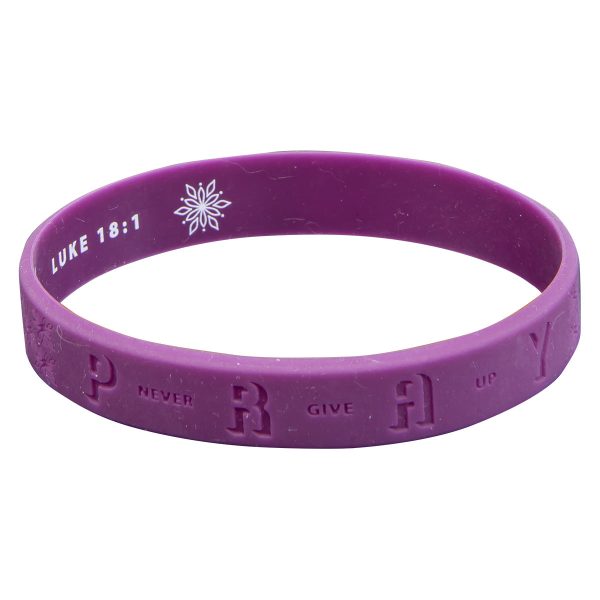 Pray & Never Give Up Silicone Wristbands - Luke 18:1 - Image 7