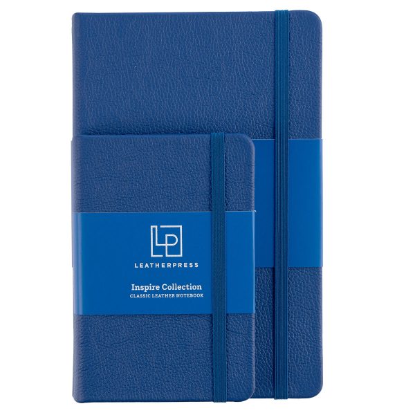 Leatherpress Pacific Blue Genuine African Leather Pocket Notebook - Image 28