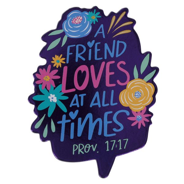 A Friend Loves At All Times Magnet with a Message - Image 7