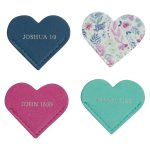 Take Courage Four Piece Corner Heart Faux Leather Bookmark - Image 2
