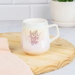 Faith Hope And Love Pearl Ombre Ceramic Mug - Image 2