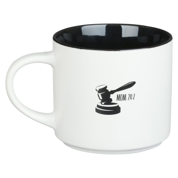 Thou Shalt Not Try Me White With Black Interior Ceramic Mug - Image 2