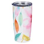 Shine Your Light Pink Daisies Stainless Steel Mug - Image 2